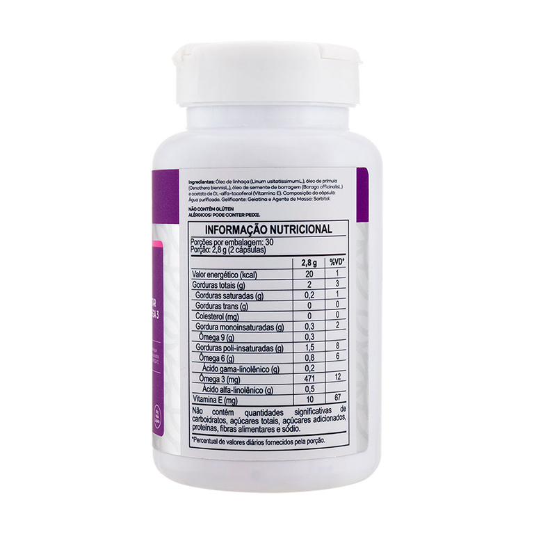 Suplemento Complexos de Ômegas 3 e 6 Longue Vie FullÔmega - AKMOS (óleo de linhaça, prímula, borragem e vitamina E) - Imagem 3