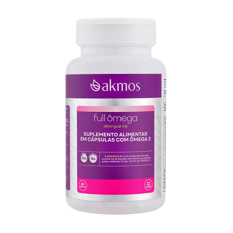 Suplemento Complexos de Ômegas 3 e 6 Longue Vie FullÔmega - AKMOS (óleo de linhaça, prímula, borragem e vitamina E) - Imagem 2