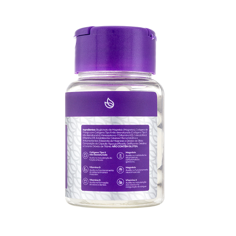 Colágeno Tipo 2 Não Desnaturado, Vitamina K2, D3 e Magnésio - Day Flex + - AKMOS - Imagem 3