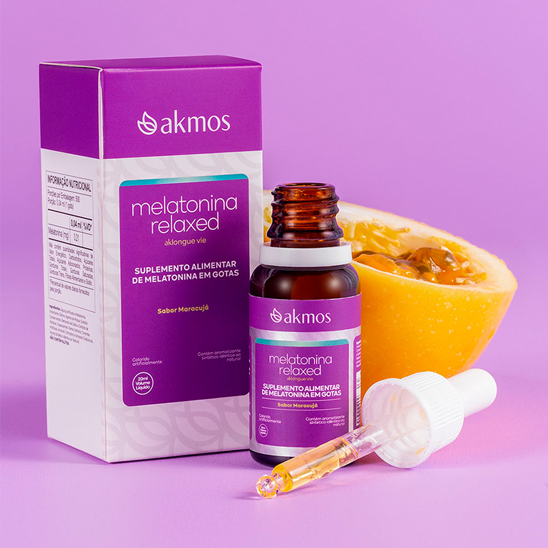 Suplemento Alimentar Para Sono Hormônio Melatonina - RELAXED MELATONINA AKMOS