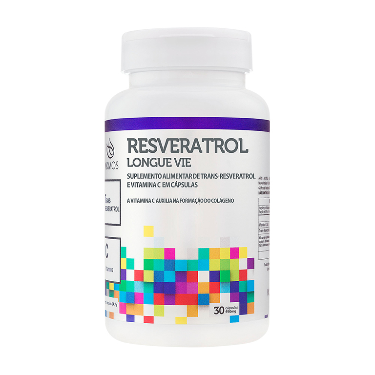 Suplemento de Trans-Resveratrol e Vitamina C - AKMOS - Imagem 2