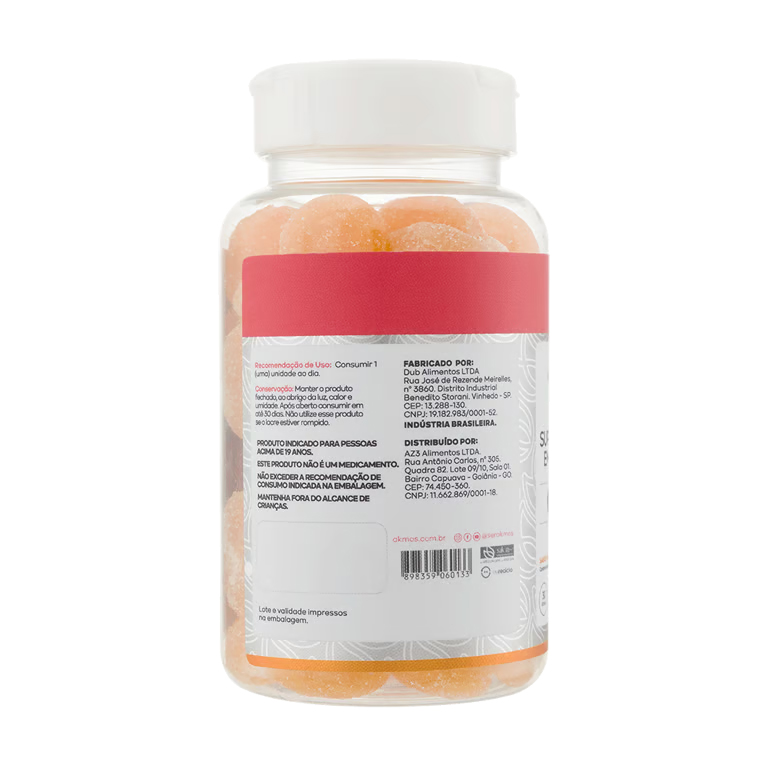 Biotina + Ácido Hialurônico + Vitaminas Ak Hair+ Gummy – Akmos (gominha) - Imagem 3