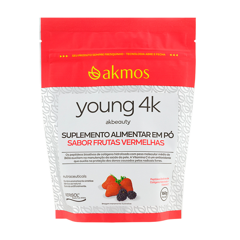 Colágeno Pele Young 4K – AK BEAUTY (Frutas Vermelhas) - Imagem 2