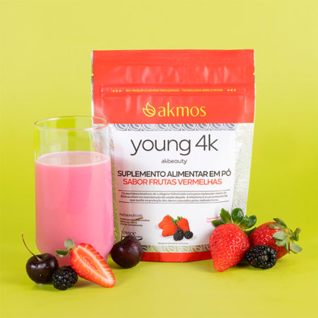 Colágeno Pele Young 4K – AK BEAUTY (Frutas Vermelhas)