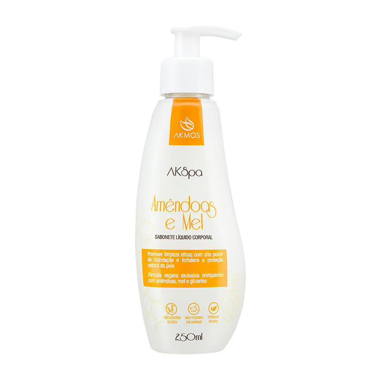 Sabonete Líquido Amêndoas e Mel AK Spa - AKMOS - Imagem 2