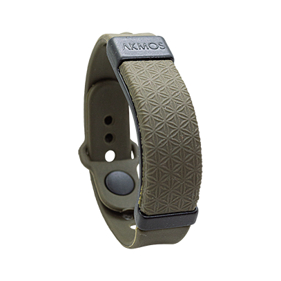 Pulseira Tecnológica Verde Militar Nano Bracelete - AKMOS ("P-M: 17cm à 19cm" e "G-GG: 20,5cm à 22cm")
