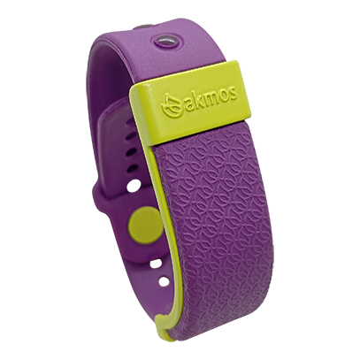 Pulseira Tecnológica Roxo Nano Bracelete - AKMOS ("P-M: 17cm à 19cm" e "G-GG: 20,5cm à 22cm")