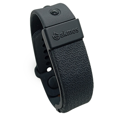 Pulseira Tecnológica Toda Preta Nano Bracelete - AKMOS ("P-M: 17cm à 19cm" e "G-GG: 20,5cm à 22cm") - Imagem 4