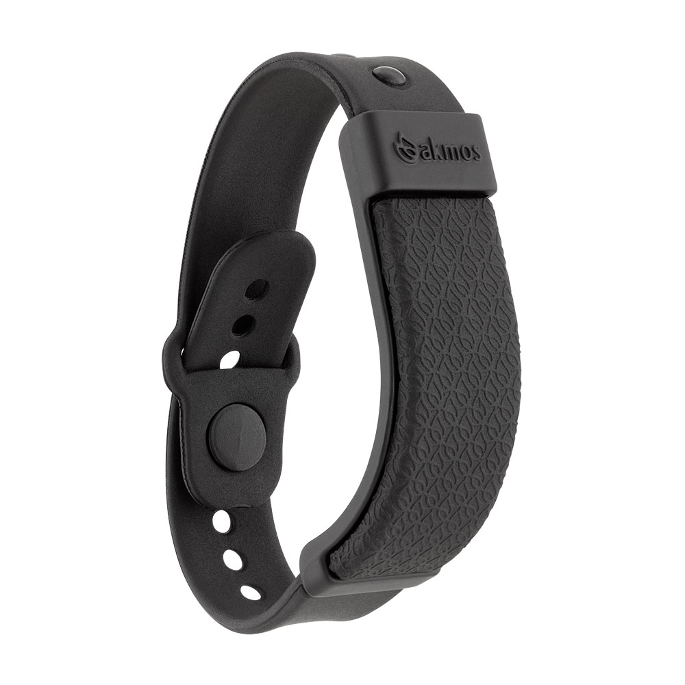 Pulseira Tecnológica Toda Preta Nano Bracelete - AKMOS ("P-M: 17cm à 19cm" e "G-GG: 20,5cm à 22cm") - Imagem 2