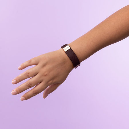 Pulseira Tecnológica Bordô Nano Bracelete - AKMOS ("P-M: 17cm à 19cm" e "G-GG: 20,5cm à 22cm")