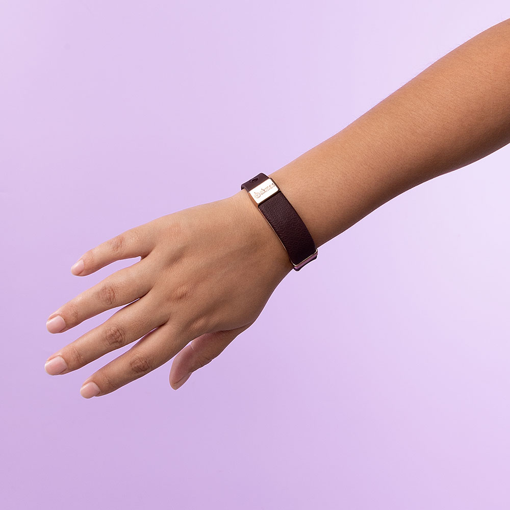 Pulseira Tecnológica Bordô Nano Bracelete - AKMOS ("P-M: 17cm à 19cm" e "G-GG: 20,5cm à 22cm")