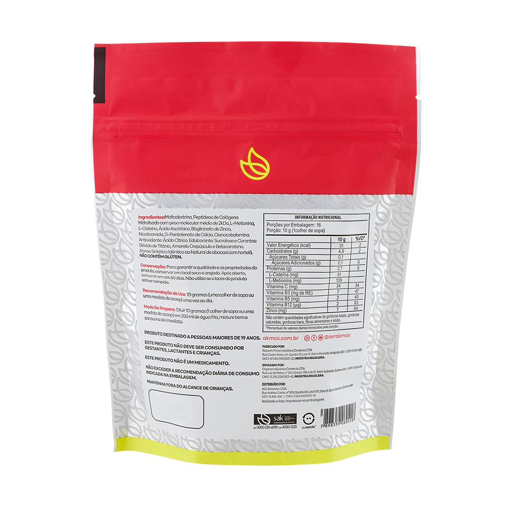 Colágeno Pele Young 4K – AK BEAUTY (Abacaxi com Hortelã) - Imagem 2