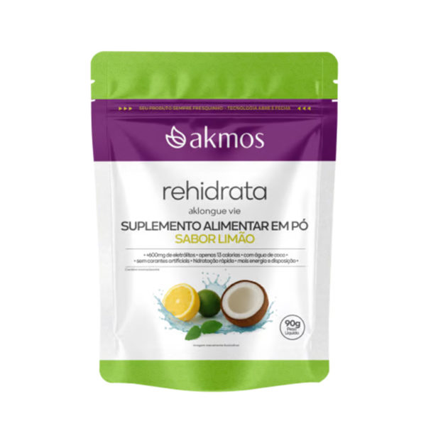 Isotônico Sabor Limão Rehidrata Akmos 90g